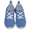 Pastel Blue, white polka dots pattern, retro, classic dotted theme Running Shoes View1