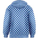 Pastel Blue, white polka dots pattern, retro, classic dotted theme Kids  Zipper Hoodie Without Drawstring View2