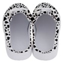 Black and white cow spots pattern, animal fur print, vector Half Slippers View4