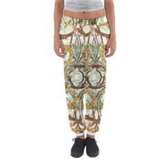 Multicolored Modern Collage Print Women s Jogger Sweatpants