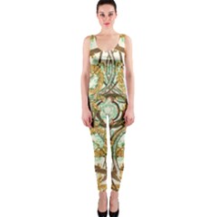 Multicolored Modern Collage Print One Piece Catsuit by dflcprintsclothing