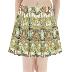 Multicolored Modern Collage Print Pleated Mini Skirt by dflcprintsclothing