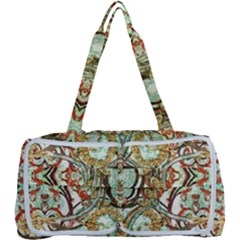 Multicolored Modern Collage Print Multi Function Bag by dflcprintsclothing