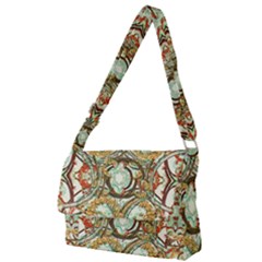 Multicolored Modern Collage Print Full Print Messenger Bag (s) by dflcprintsclothing