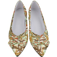 Multicolored Modern Collage Print Women s Bow Heels