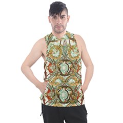 Multicolored Modern Collage Print Men s Sleeveless Hoodie by dflcprintsclothing