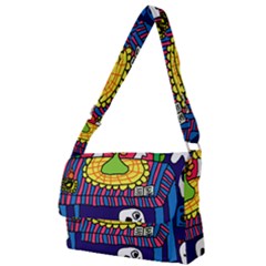 Circus Ghosts Digital Full Print Messenger Bag (l)