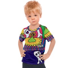 Circus Ghosts Digital Kids  Sports Tee