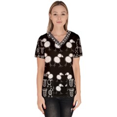 Inaugural Women s V-neck Scrub Top by chickenpineaps