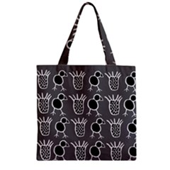 Njhb Vectorized Zipper Grocery Tote Bag by CHPALTD