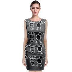 Njhb Vectorized Classic Sleeveless Midi Dress