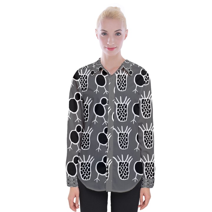 Njhb Vectorized Womens Long Sleeve Shirt