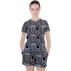 Njhb Vectorized Women s Tee And Shorts Set