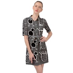 Njhb Vectorized Belted Shirt Dress by CHPALTD