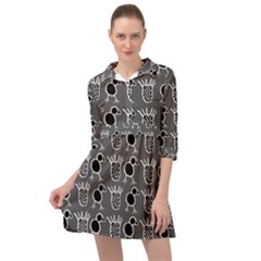 Njhb Vectorized Mini Skater Shirt Dress by CHPALTD