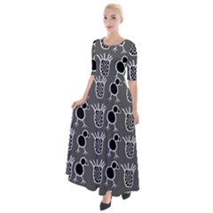 Njhb Vectorized Half Sleeves Maxi Dress