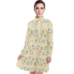 Bnnbnb Long Sleeve Chiffon Shirt Dress