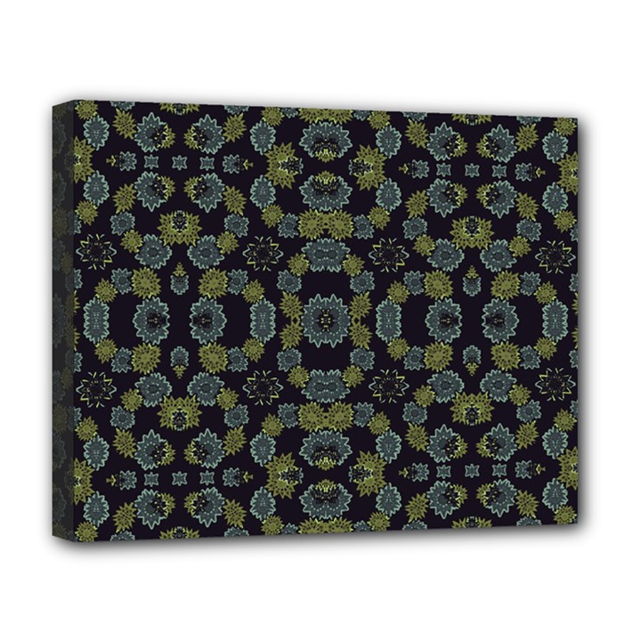 Modern Ornate Stylized Motif Print Deluxe Canvas 20  x 16  (Stretched)