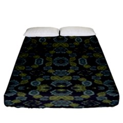 Modern Ornate Stylized Motif Print Fitted Sheet (king Size)