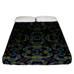 Modern Ornate Stylized Motif Print Fitted Sheet (california King Size) by dflcprintsclothing