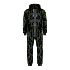 Modern Ornate Stylized Motif Print Hooded Jumpsuit (kids) by dflcprintsclothing