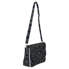 Modern Ornate Stylized Motif Print Shoulder Bag With Back Zipper by dflcprintsclothing