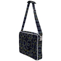 Modern Ornate Stylized Motif Print Cross Body Office Bag