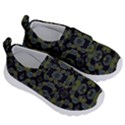 Modern Ornate Stylized Motif Print Kids  Velcro No Lace Shoes View3