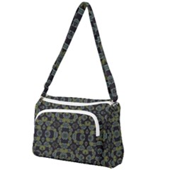 Modern Ornate Stylized Motif Print Front Pocket Crossbody Bag by dflcprintsclothing