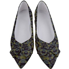 Modern Ornate Stylized Motif Print Women s Bow Heels by dflcprintsclothing