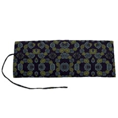 Modern Ornate Stylized Motif Print Roll Up Canvas Pencil Holder (s) by dflcprintsclothing