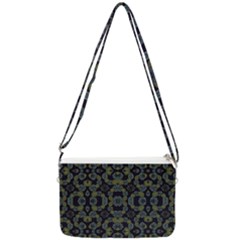 Modern Ornate Stylized Motif Print Double Gusset Crossbody Bag by dflcprintsclothing