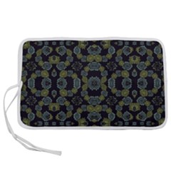 Modern Ornate Stylized Motif Print Pen Storage Case (l) by dflcprintsclothing