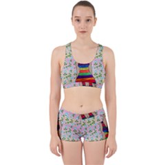 Tan Swimmer Flowerwall Work It Out Gym Set by snowwhitegirl