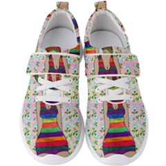 Tan Swimmer Flowerwall Men s Velcro Strap Shoes by snowwhitegirl