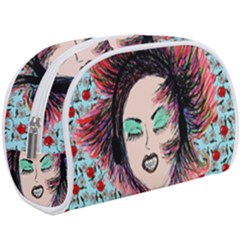 Headphones Girl W Cherries Makeup Case (large) by snowwhitegirl