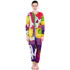 Circus Ghosts Onepiece Jumpsuit (ladies)  by snowwhitegirl