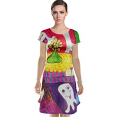 Circus Ghosts Cap Sleeve Nightdress by snowwhitegirl