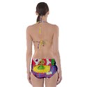 Circus Ghosts Cut-Out One Piece Swimsuit View2