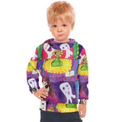 Circus Ghosts Kids  Hooded Pullover by snowwhitegirl