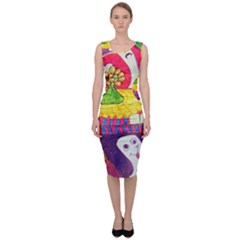 Circus Ghosts Sleeveless Pencil Dress by snowwhitegirl