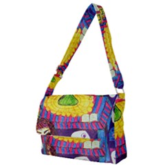 Circus Ghosts Full Print Messenger Bag (s) by snowwhitegirl