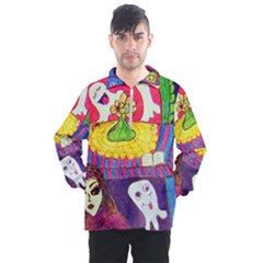 Circus Ghosts Men s Half Zip Pullover