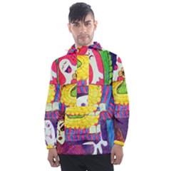 Circus Ghosts Men s Front Pocket Pullover Windbreaker