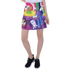 Circus Ghosts Tennis Skirt