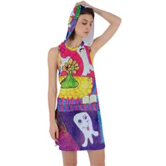 Circus Ghosts Racer Back Hoodie Dress