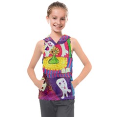 Circus Ghosts Kids  Sleeveless Hoodie