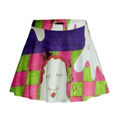 Circus Ghosts Sing Mini Flare Skirt by snowwhitegirl