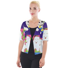 Circus Ghosts Sing Cropped Button Cardigan by snowwhitegirl