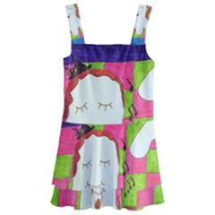 Circus Ghosts Sing Kids  Layered Skirt Swimsuit by snowwhitegirl